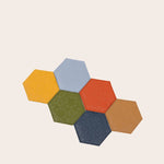 Multicolor Hexagon Coasters Coasters Nada Debs   
