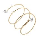 Wire Petite Spiral Ring with Diamond Ring Ritique 6-6.5