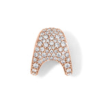 Petite ZAHA Pave Diamond Slider Charm Zahn-Z Rose gold Slider Only