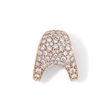 Petite ZAHA Pave Diamond Slider Charm Zahn-Z Rose gold Slider Only