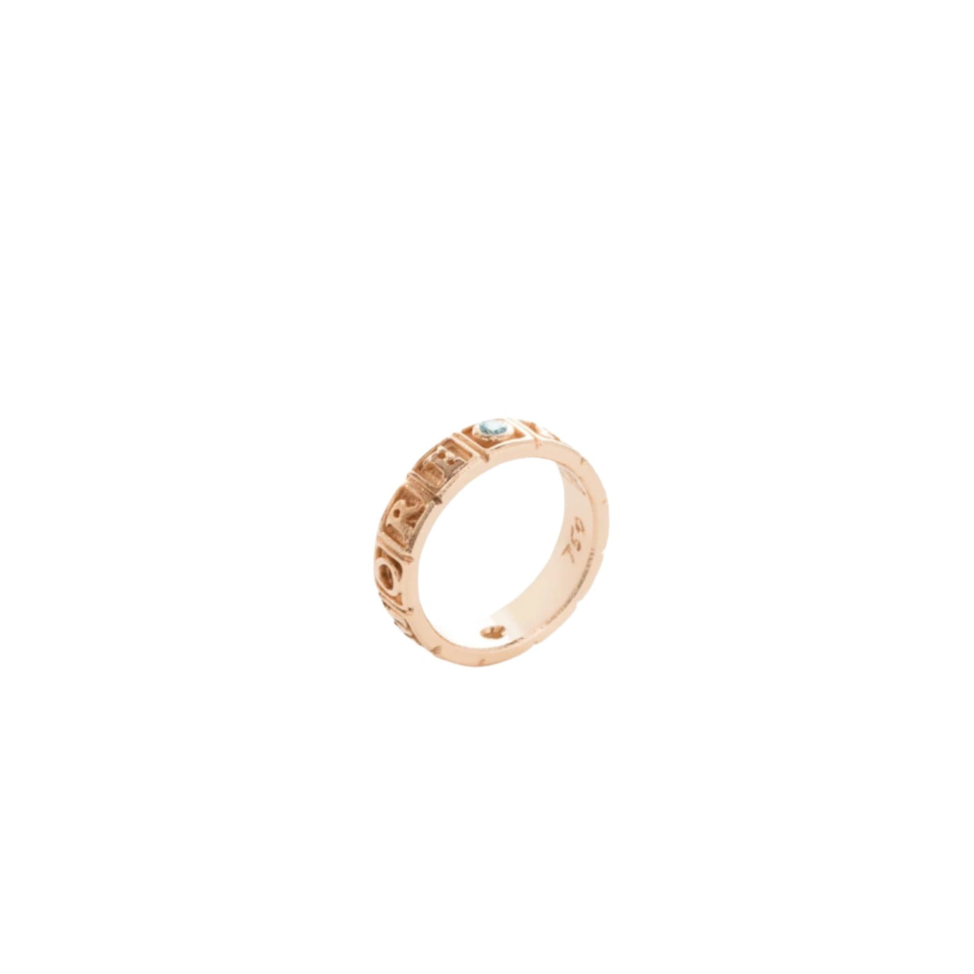 Diamond Amore Ring Band James Banks Design 14k Rose Gold 6 