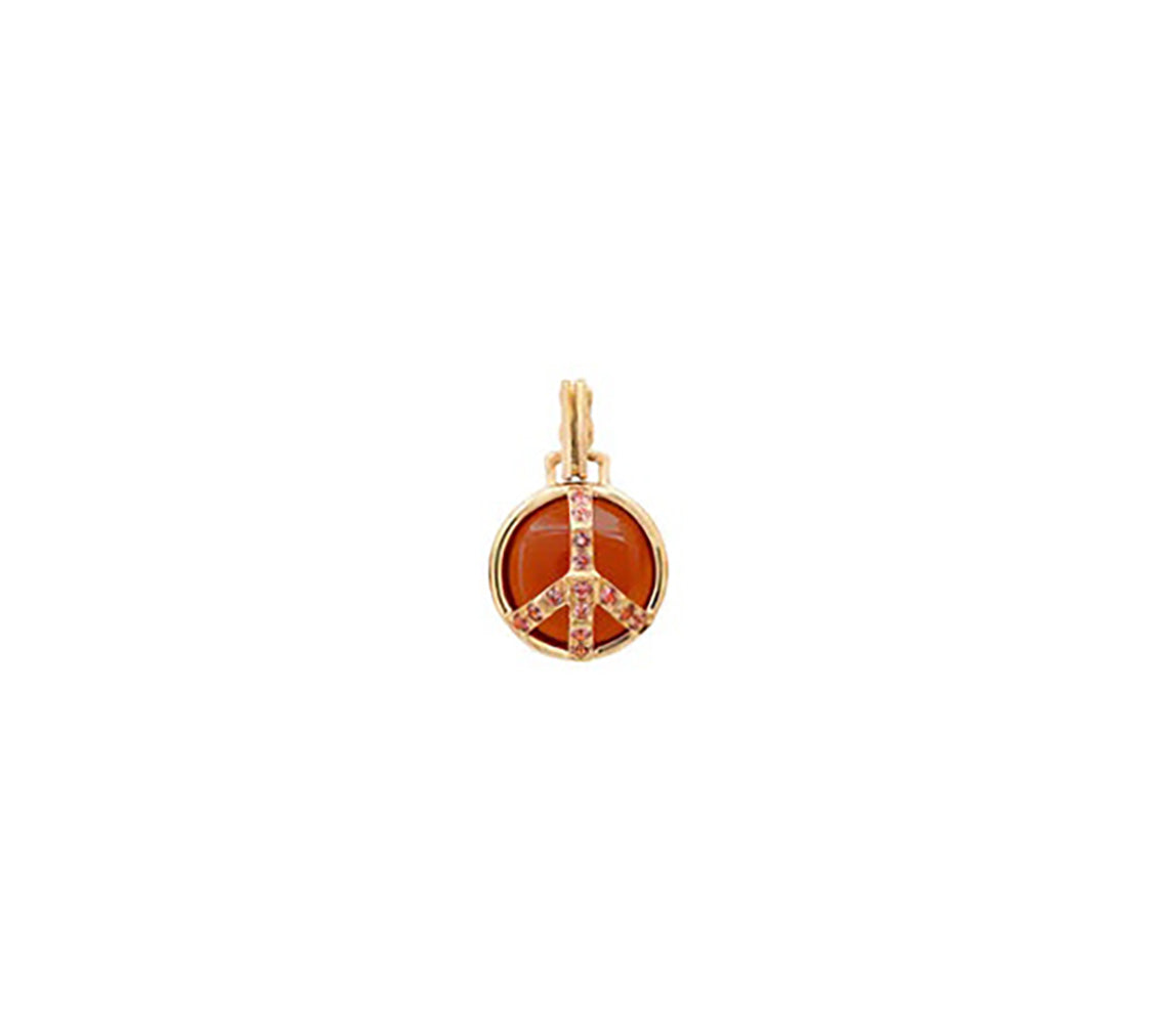 Mini Tigers Eye Tourmaline Peace Necklace Pendant Helena Rose Jewelry Charm Only  