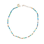 Ethiopian Opal Beaded Necklace Beaded Necklace The Finest Stack