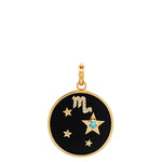 Large Onyx Zodiac Necklace Pendant Helena Rose Jewelry   