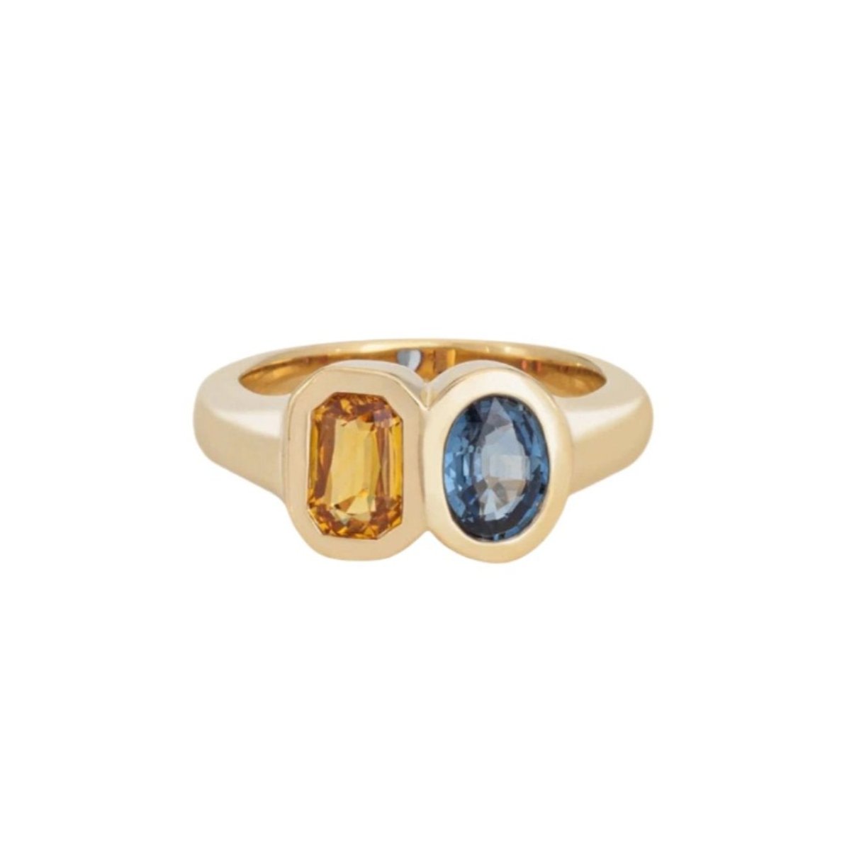 Sapphire Oval Diptych Ring Rings Kathryn Bentley 6  