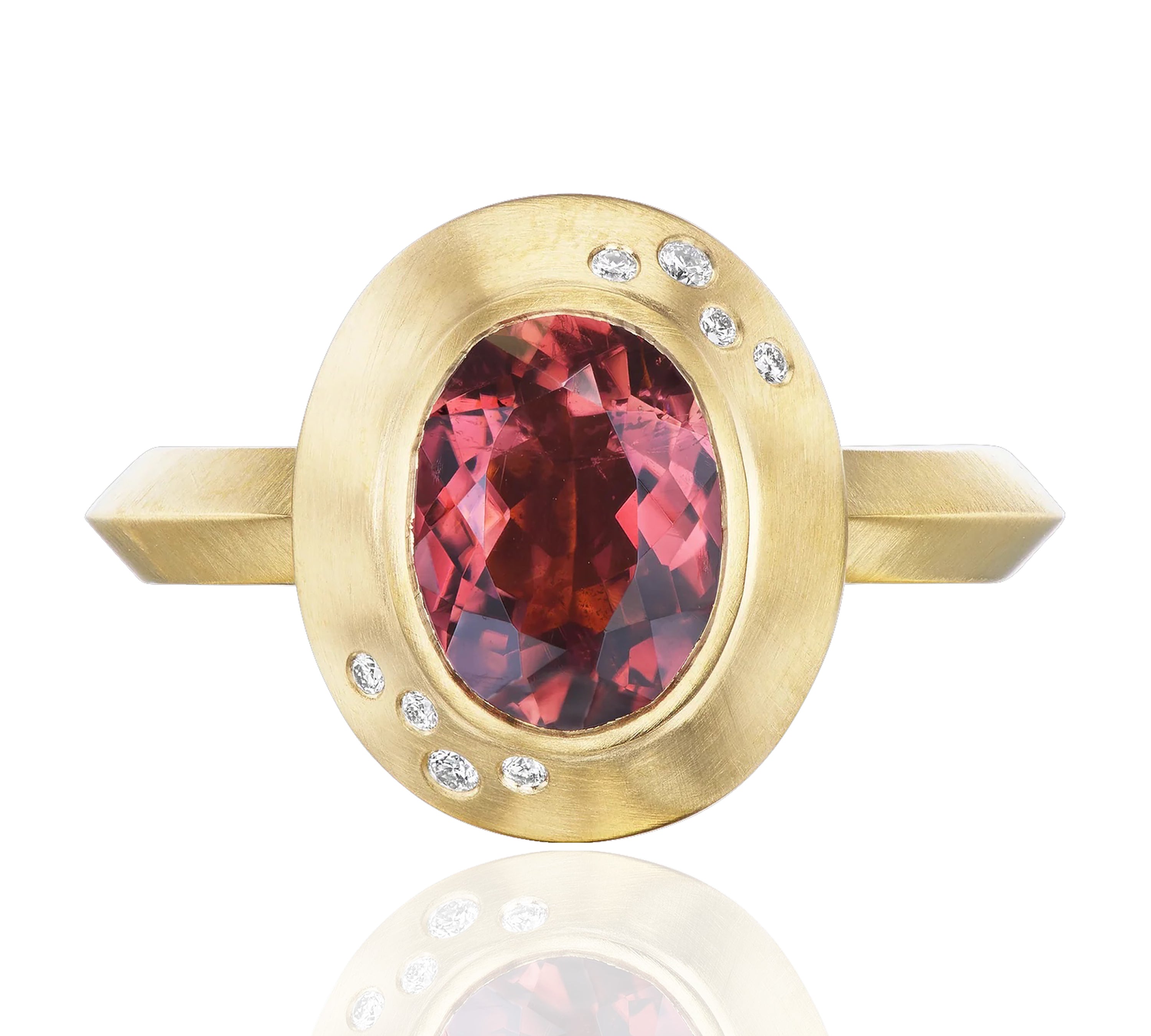 Tourmaline Mini Oval Ring Ring Ophelia Eve 5  