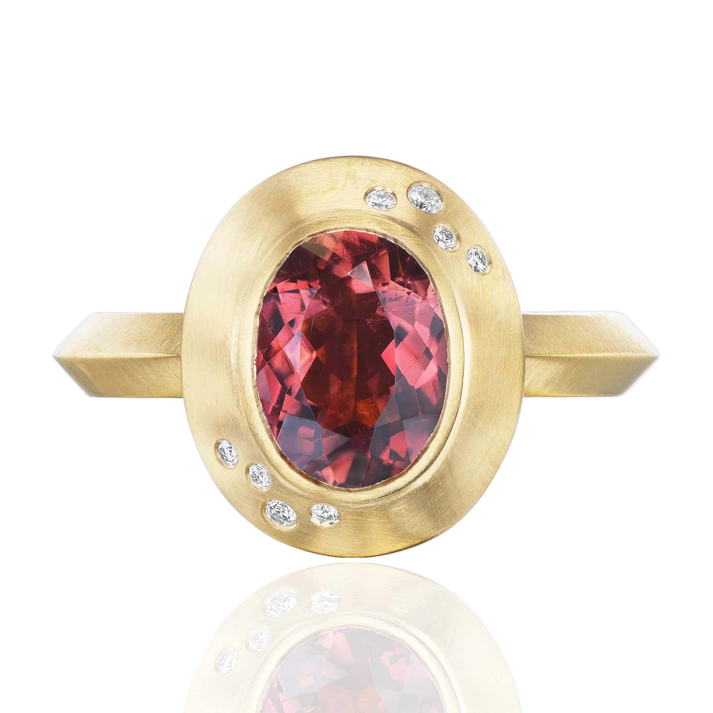 Tourmaline Mini Oval Ring Ring Ophelia Eve 5  