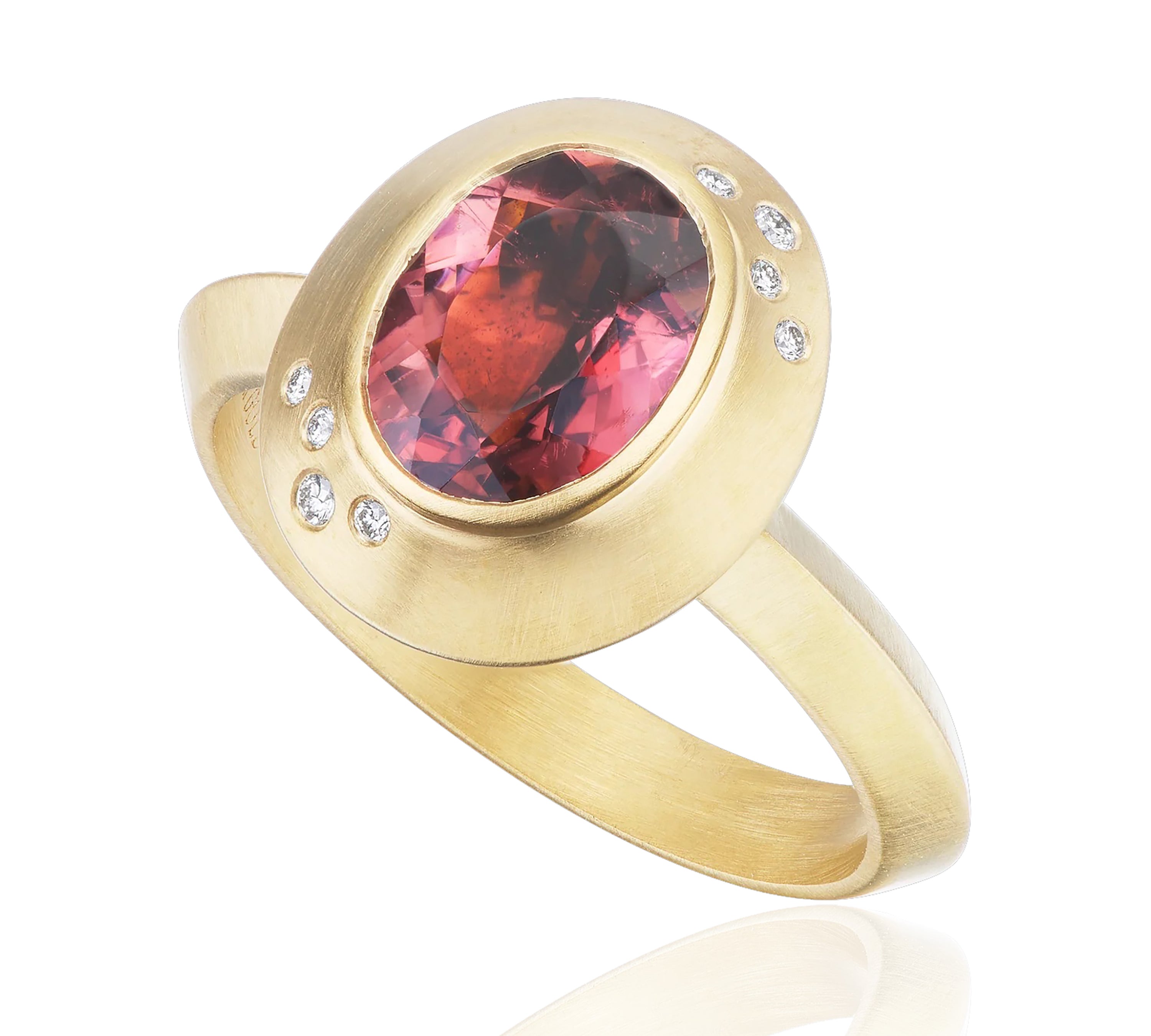 Tourmaline Mini Oval Ring Ring Ophelia Eve   