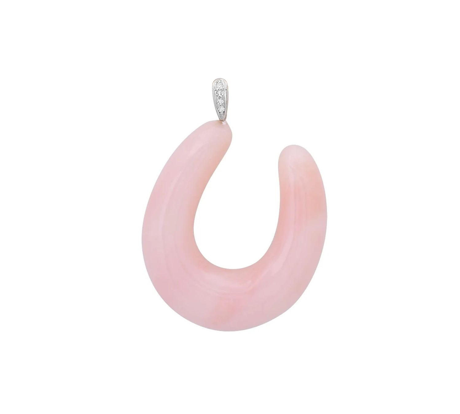 Lots of Luck Necklace Pendant Necklace Elisabeth Bell Jewelry Pendant Only Pink Opal