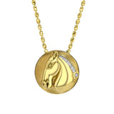 Roman Horse Medallion Necklace Pendant House of RAVN   