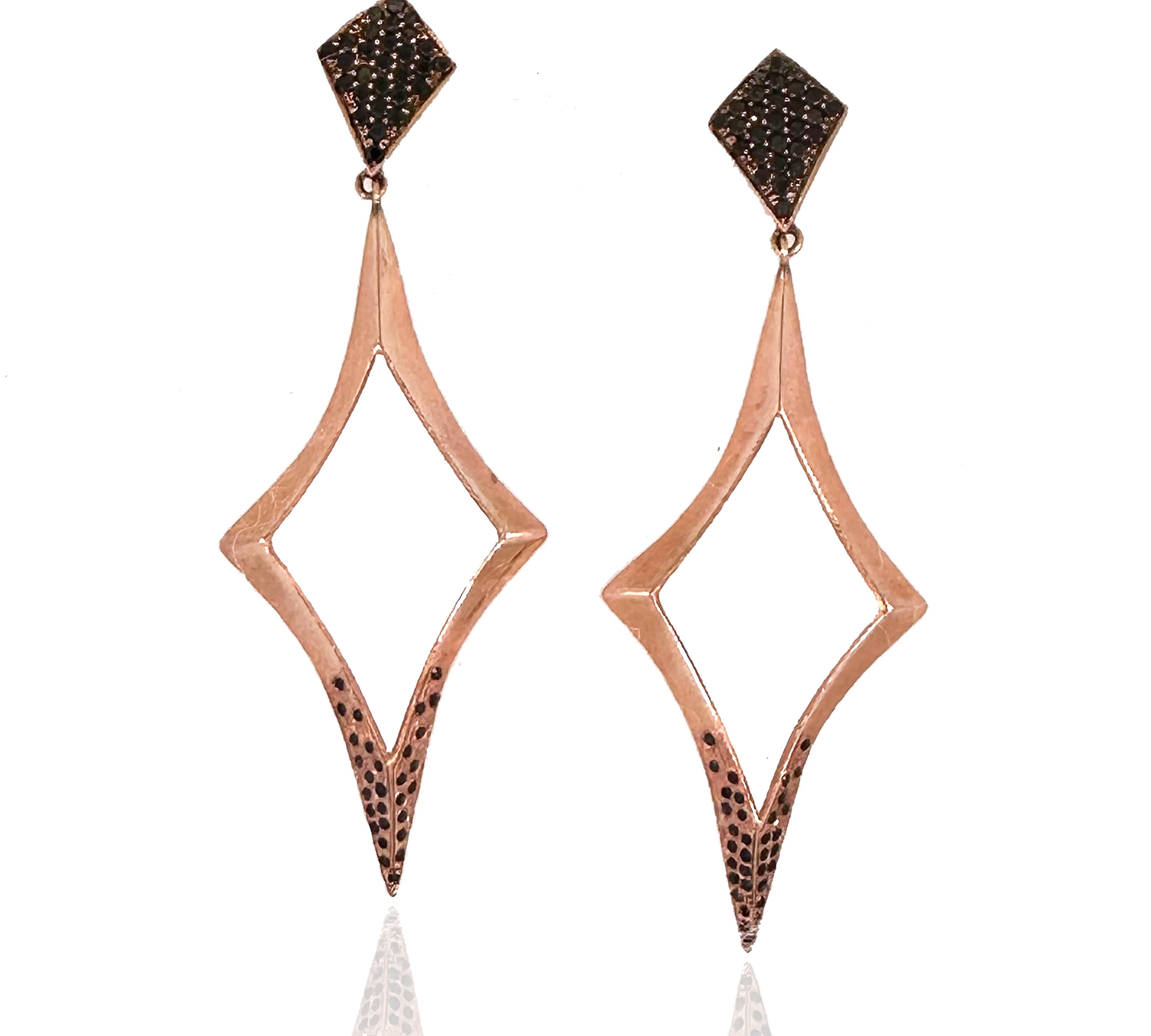 Black Diamond Maven Earrings Drop Earrings Yakira Rona