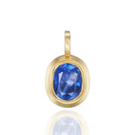 Sapphire Oval Pendant Necklace Pendant Ophelia Eve   