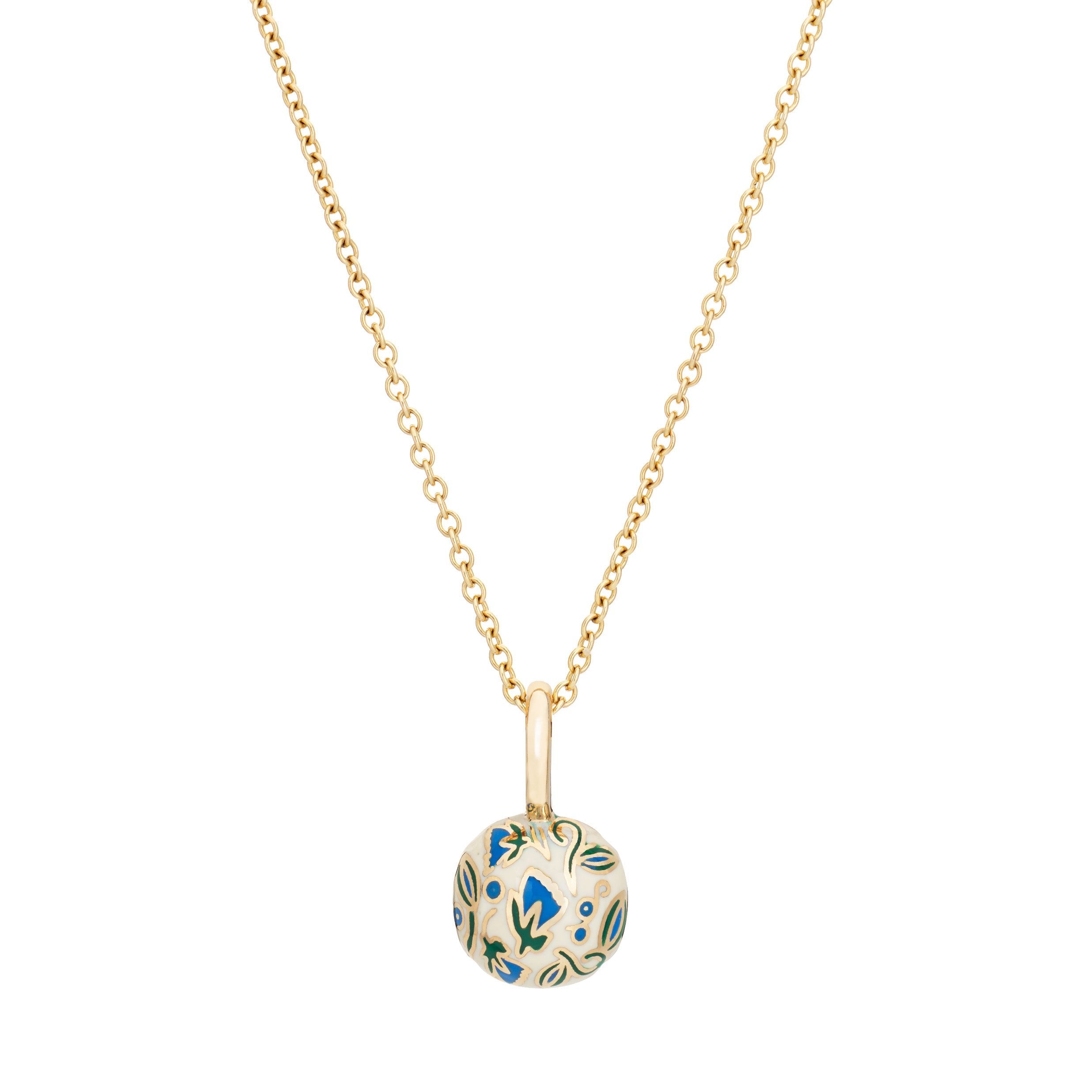 Sapphire Tulip Pendant Necklace Necklace Kathryn Bentley   