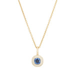 Sapphire Tulip Pendant Necklace Necklace Kathryn Bentley   