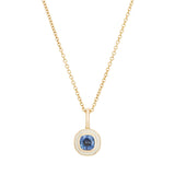 Sapphire Tulip Pendant Necklace Necklace Kathryn Bentley   