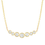 Seven Diamond Necklace Pendant Jaine K Designs   