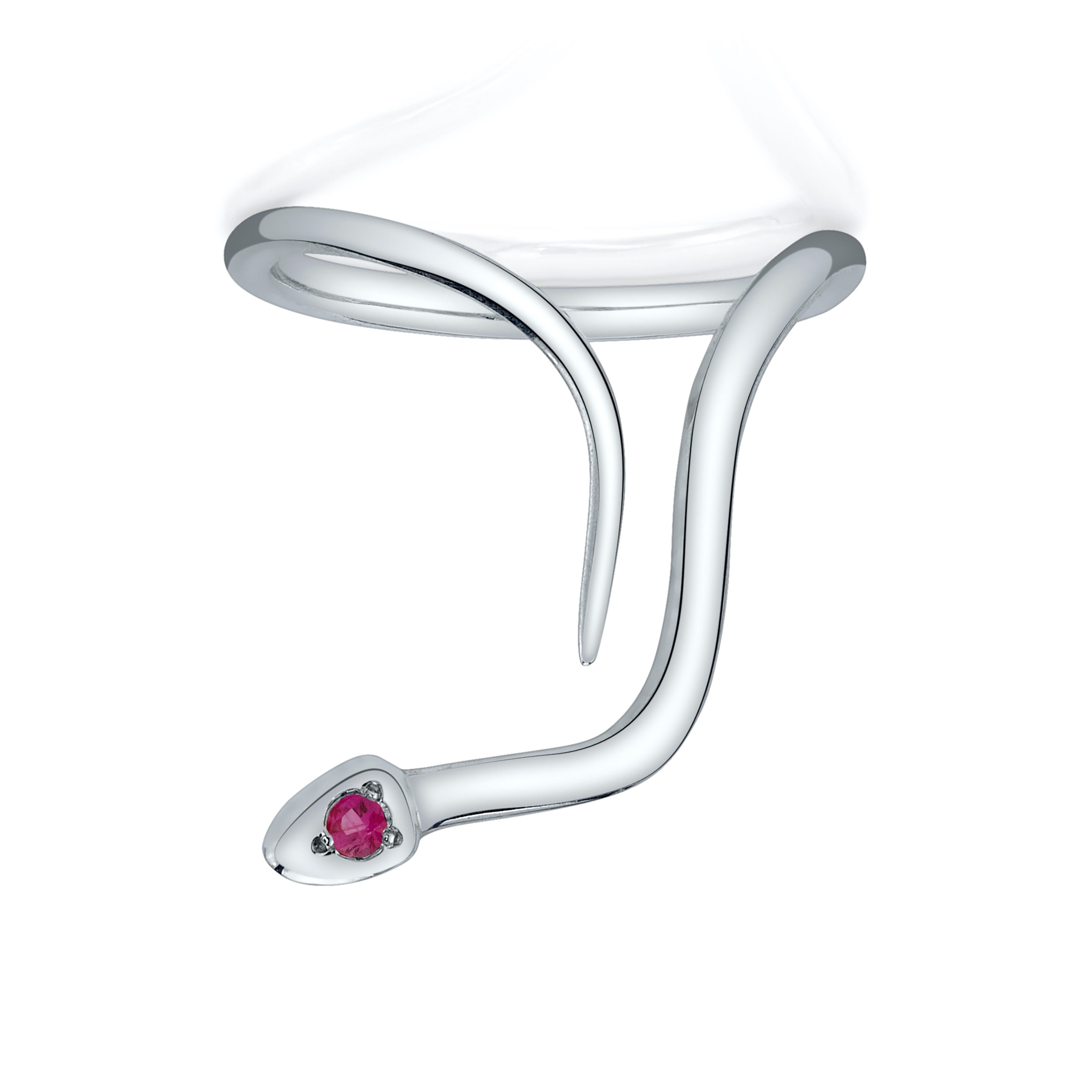 Mini Snake Ring Statement Perez Bitan Ruby  