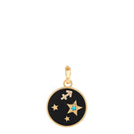 Small Onyx Zodiac Necklace Pendant Helena Rose Jewelry   