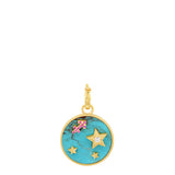 Small Turquoise Zodiac Necklace Pendant Helena Rose Jewelry   