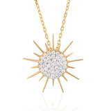 Soleil Necklace with Diamonds, Medium Pendant Falamank   