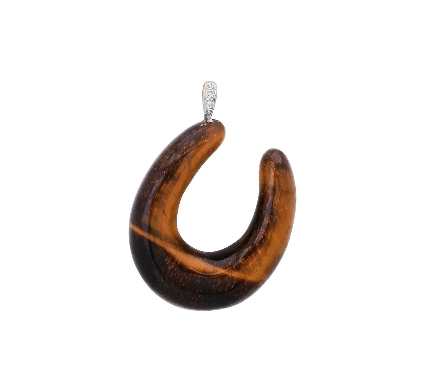 Lots of Luck Necklace Pendant Necklace Elisabeth Bell Jewelry Pendant Only Tiger's Eye