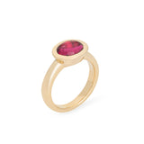 Pink Tourmaline Cabochon Ring Rings Kathryn Bentley   