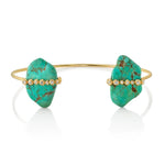 OOAK Turquoise Nugget Bracelet Cuff Bracelet Jill Hoffmeister