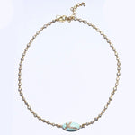 Enamel Diamond-Encrusted Egg Necklace/Choker Choker Necklace The Finest Stack
