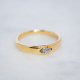 Marquise Wonky Stackable Diamond Ring Rings Sarah Gardner Fine Jewelry   