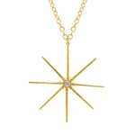 Sea Star Necklace Pendant Elisabeth Bell Jewelry Yellow Gold  