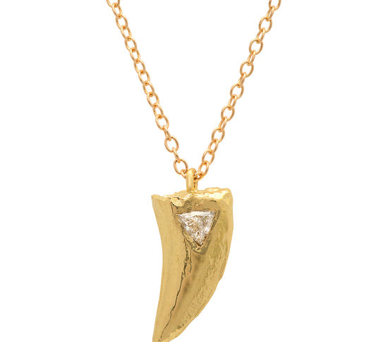 Velociraptor Tooth Necklace Pendant Elisabeth Bell Jewelry   