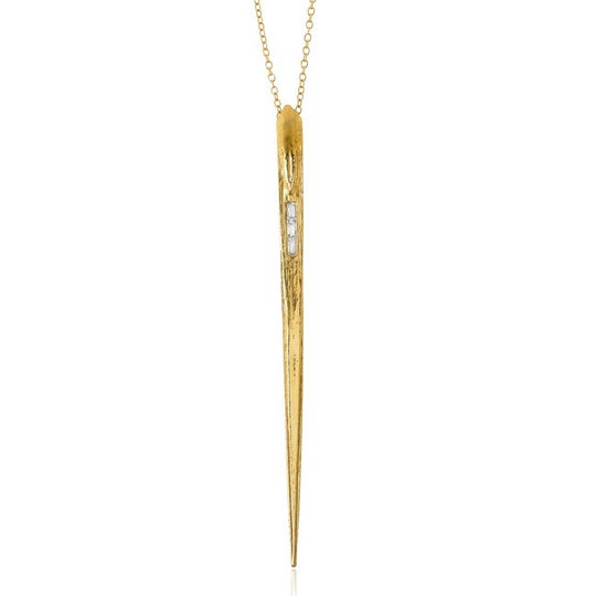 Stingray Necklace Pendant Elisabeth Bell Jewelry Yellow Gold  