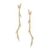 Diamond Moxie Earrings Drop Earrings Yakira Rona Yellow Gold