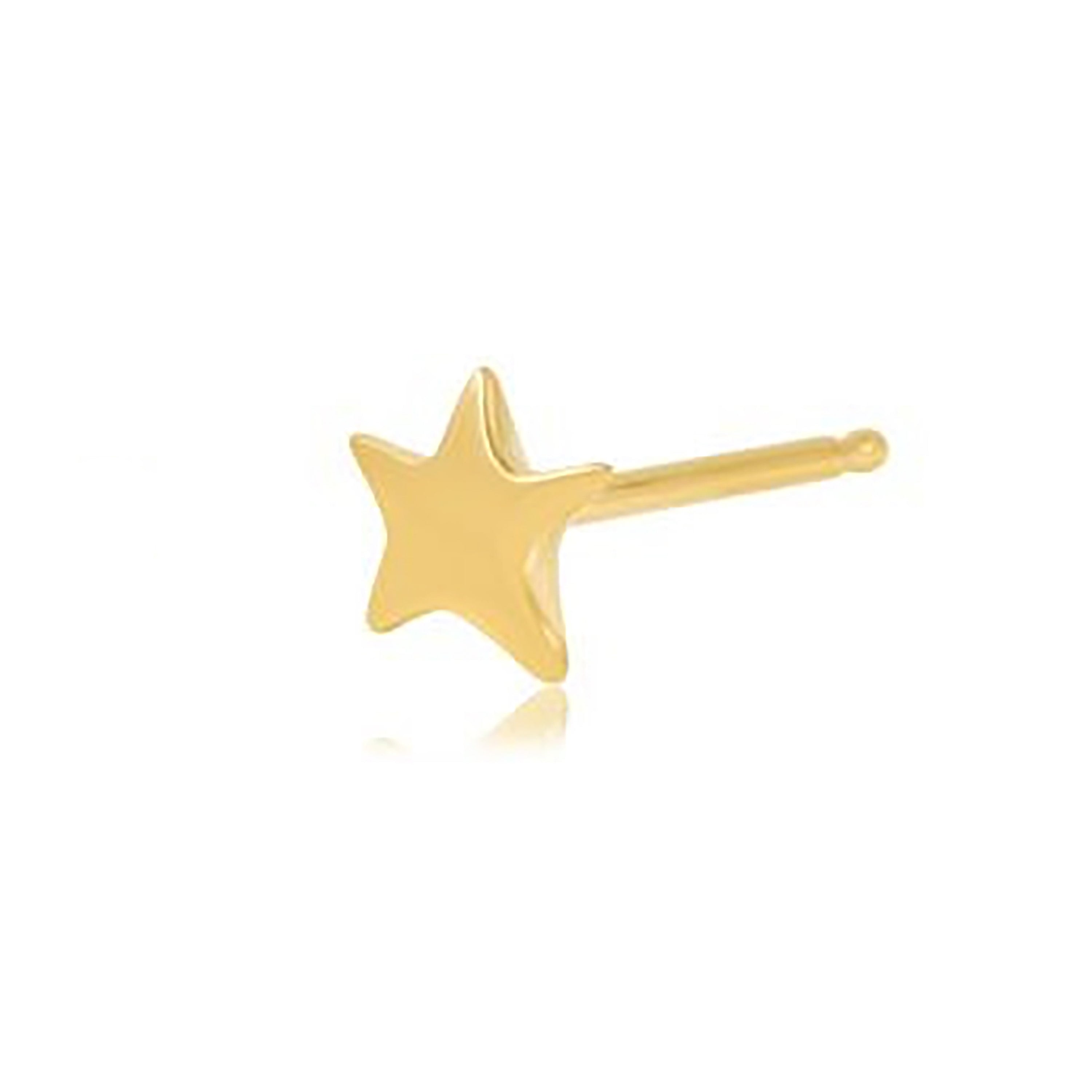 Dancing Star Stud Stud Earrings Jaine K Designs Single Yellow Gold