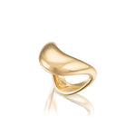 Big Zaha Plain Gold Statement Ring Zahn-Z