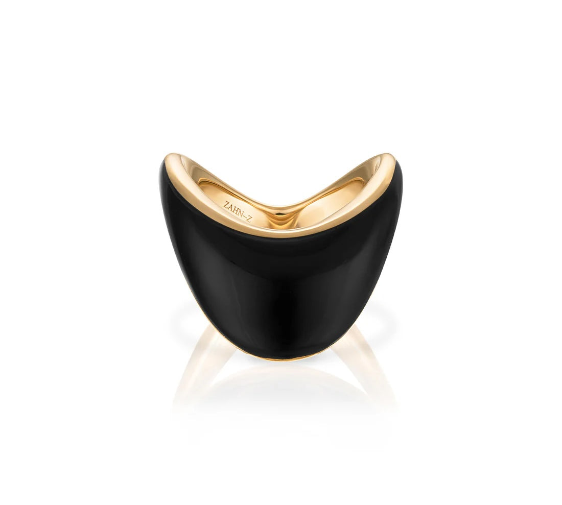 Big Zaha Onyx Statement Ring Zahn-Z