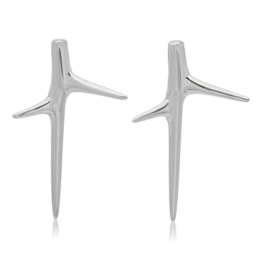 Thorn Studs Studs Elisabeth Bell Jewelry White Gold  