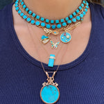 Small Turquoise Dot Riviere Necklace Collar Nakard   