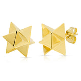 Merkaba Star Earrings Stud Earrings Elisabeth Bell Jewelry   
