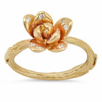 Blossom Ring Statement Elisabeth Bell Jewelry Yellow Gold  
