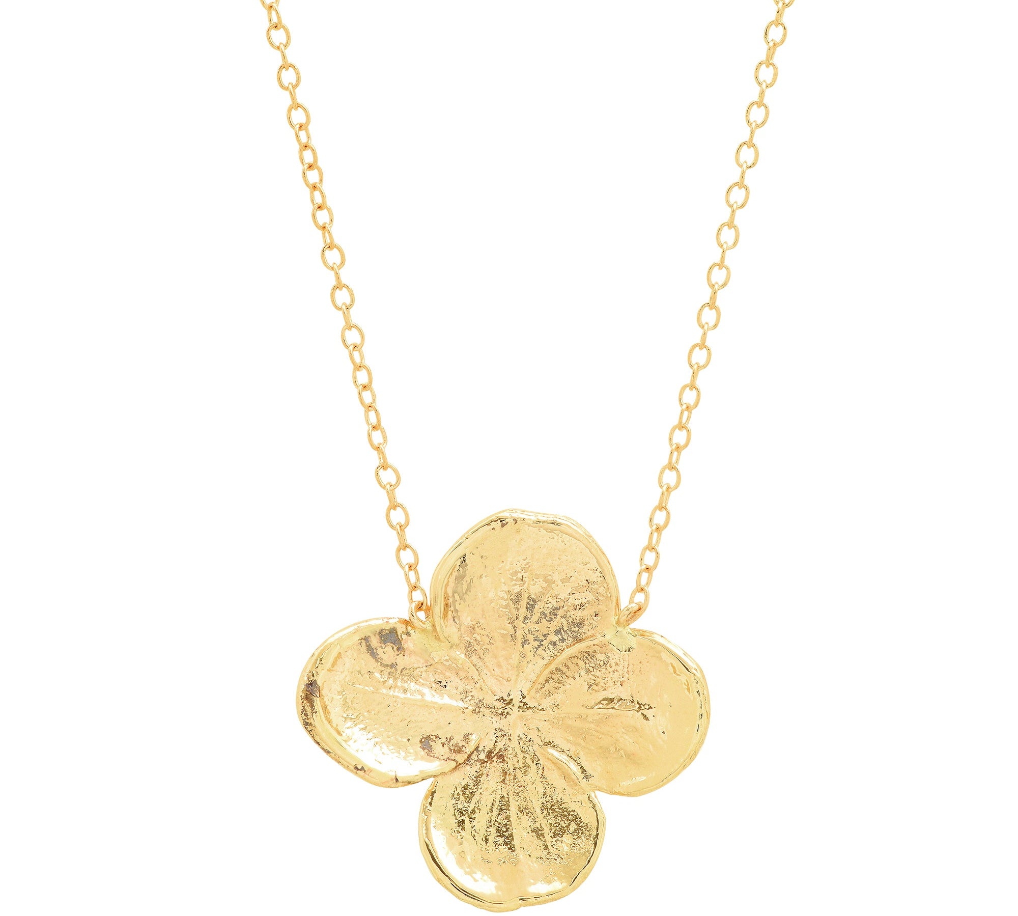 Hydrangea Flower Necklace Pendant Elisabeth Bell Jewelry   