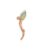 Single Leaf Stud Studs Jaine K Designs Opal  