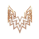 Ikat Pave Diamond Cuff Statement Bracelet Jagga Jewelry