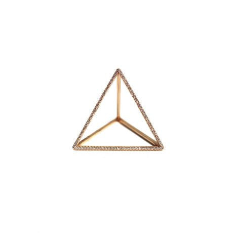 Diamond Pyramid Ring Cocktail Perez Bitan   