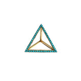 Turquoise Pyramid Ring Ring Perez Bitan   