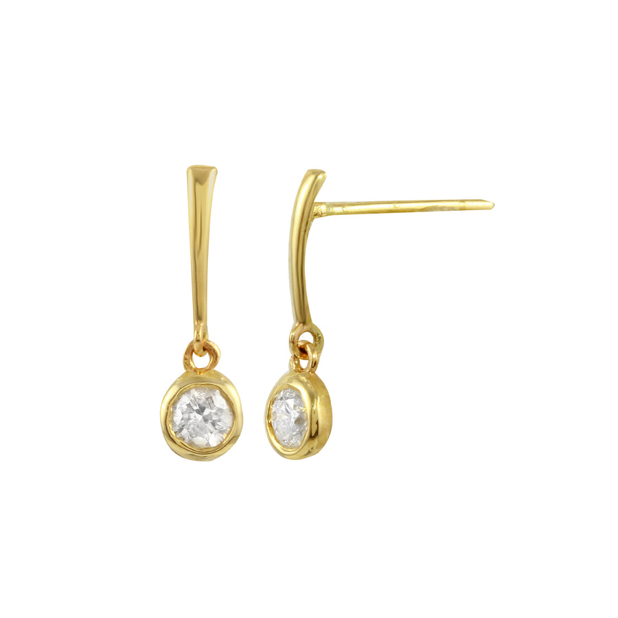 Diamond Line Dangle Stud Stud Jaine K Designs   