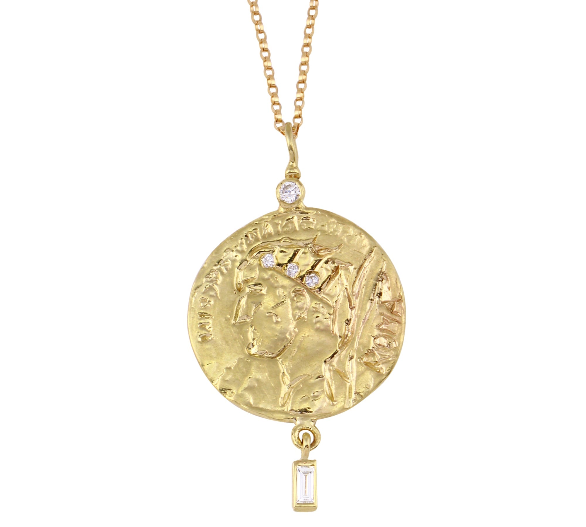 Roma Coin Necklace Pendant Jaine K Designs   