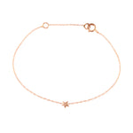 Rose Gold Star Bracelet Chain Bracelet Jaine K Designs   