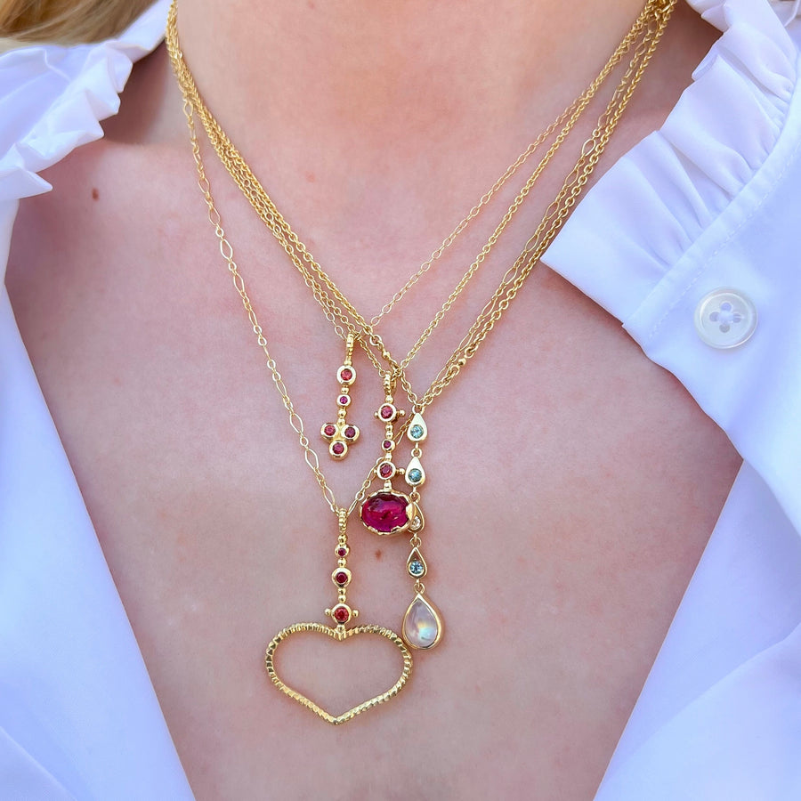 Sceptre Heart Pendant Necklace Pendant Svetlana Lazar   