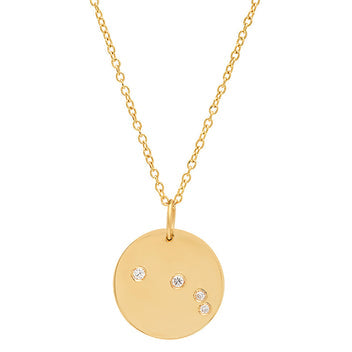 Gold and Diamond Constellation Pendant Pendant Bare Collection Aries  